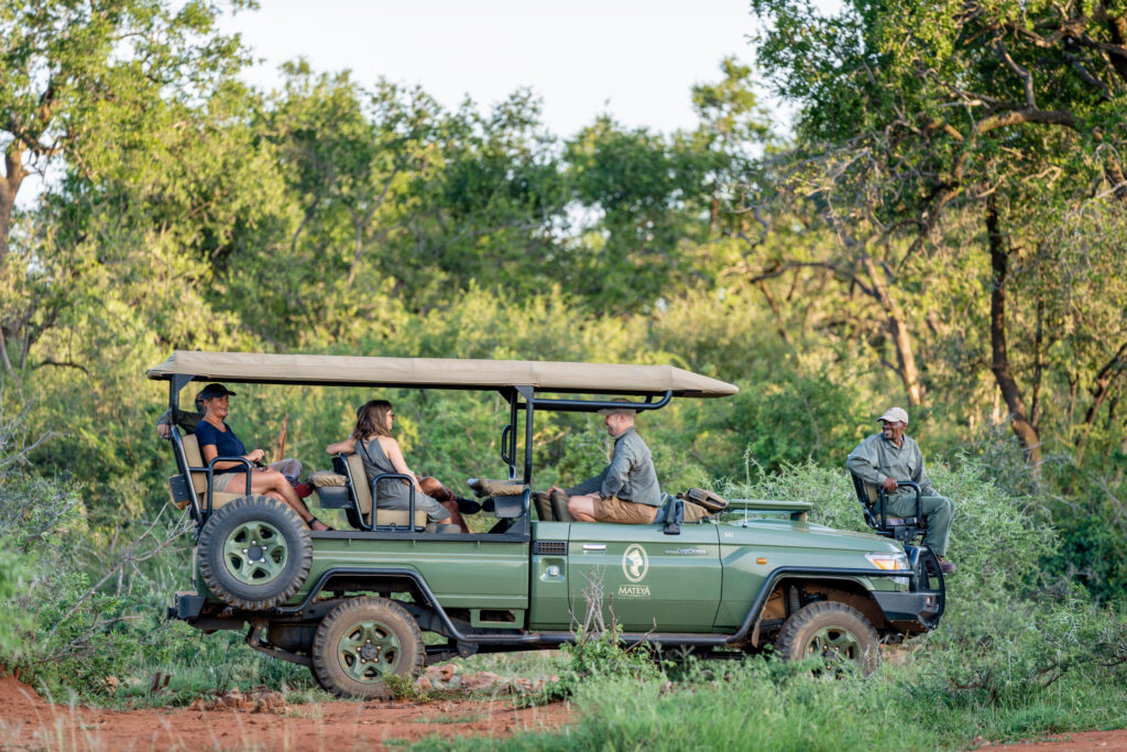 South African safari itinerary for guests at Mateya