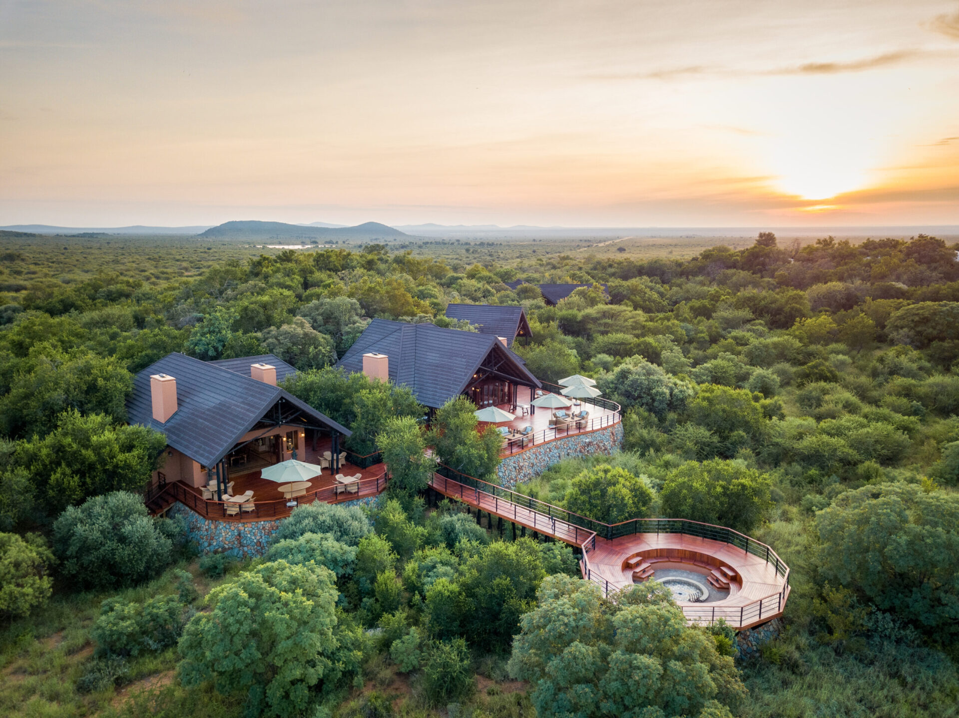Luxury safari lodge in Madikwe game reserve